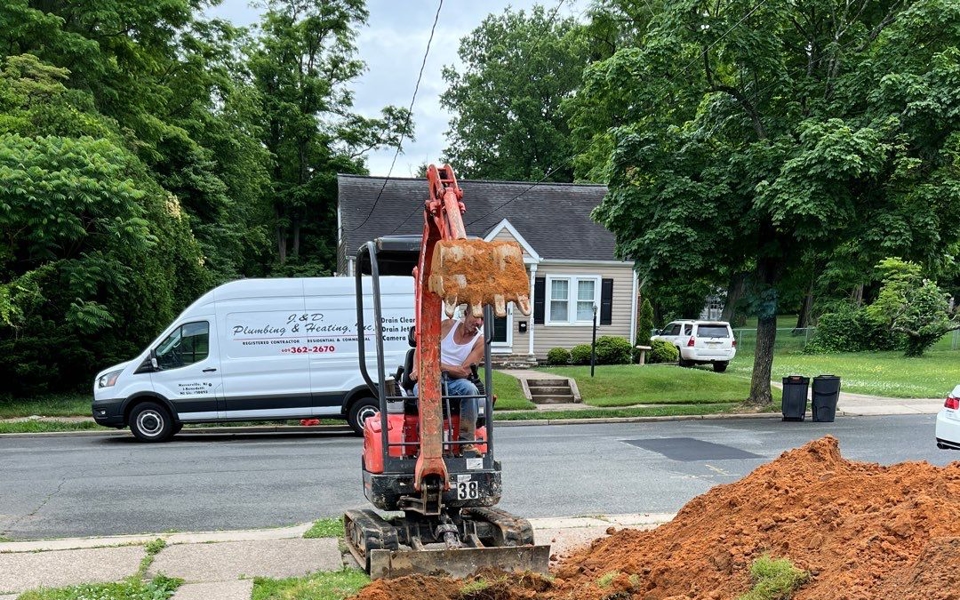 New Sewer Main Curb to basement Photo